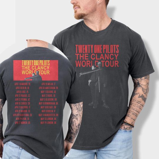 Pilotss band Clancy World Tour 2026 T Shirt, TOP Band Concert Shirt, Alternative Rock Music Tee
