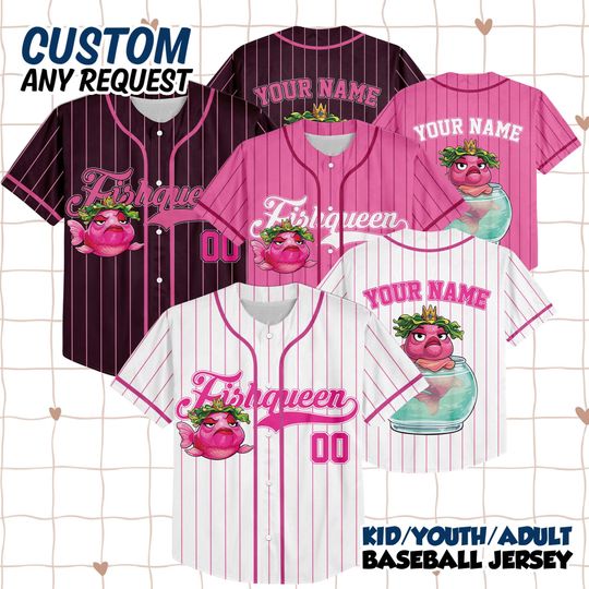 Discover Custom Disney Fish Queen Pixar Movie Hoppers Jersey, Disney Family Matching Jersey, Disneyworld Vacation, Mabel, Ellen Bear, Tom Lizard