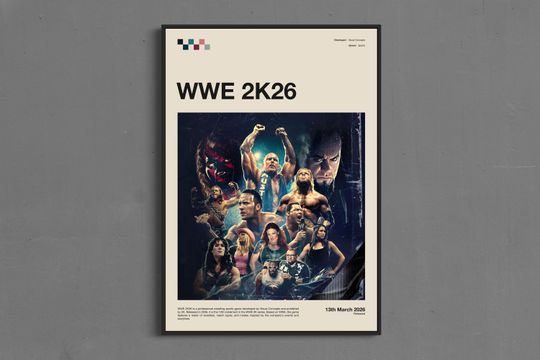 Discover Wrestling Entertainment 2K26 Poster, Wall Art, Gaming Room Poster, Gaming Gift