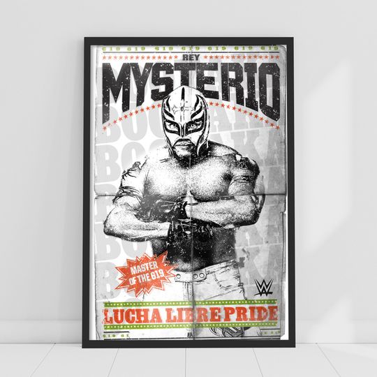 Rey Mysterio Lucha Libre Wrestling Poster - Premium Matte Vertical Wall Art