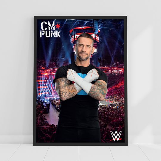 CM Punk Crowd Poster Wrestling Wall Art