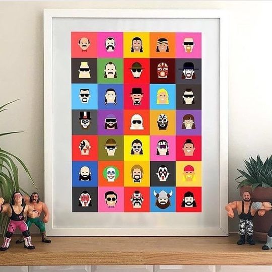 Discover Classic 90s Wrestling Entertainment Hall of Fame Poster