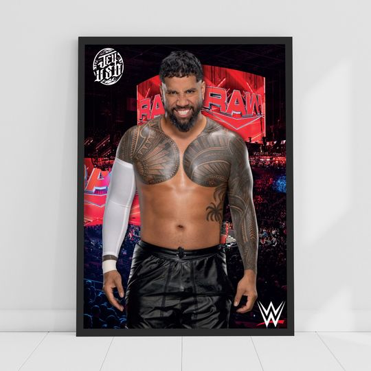 Discover Jey Uso Crowd Wrestling Poster - Vertical Wall Art