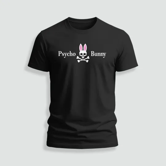 Discover Psychoo Bunnyy Logo Funny T-Shirt Men’s