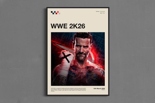 Discover Wrestling Entertainment 2K26 Poster, Wall Art, Gaming Room Poster, Gaming Gift
