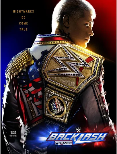 Discover Wrestling Entertainment 2024 Backlash Event Poster Vertical Art