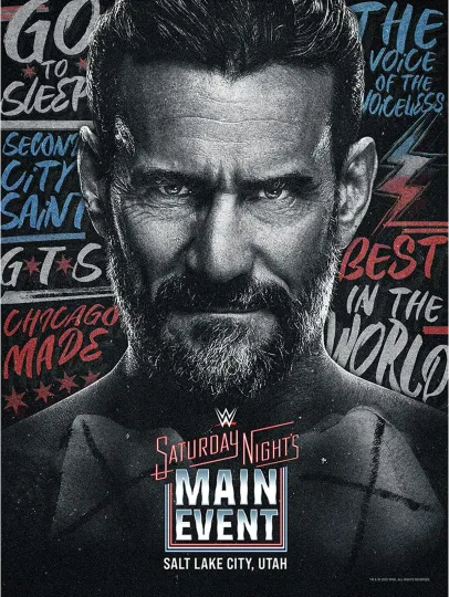 Discover Wrestling Entertainment November 1, 2025 Saturday Night's Main Event Event Poster Art Photo