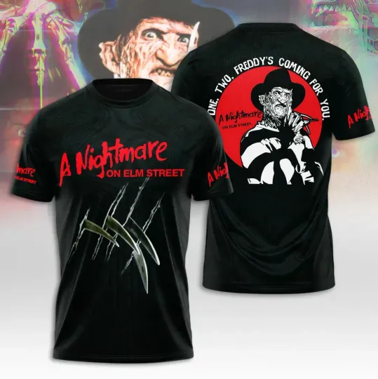 Discover Nightmare on Elm Street 3D AOP T-Shirt