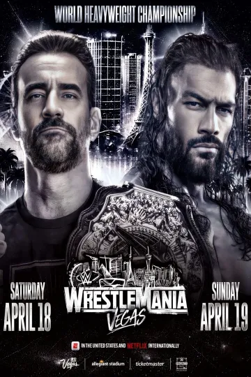 GIANT Vertical Poster - CM Punk & Roman Reigns Wrestling Entertainment