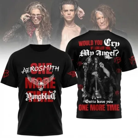 3D Aerosmith Yungblud One More Time T-Shirt for Fans
