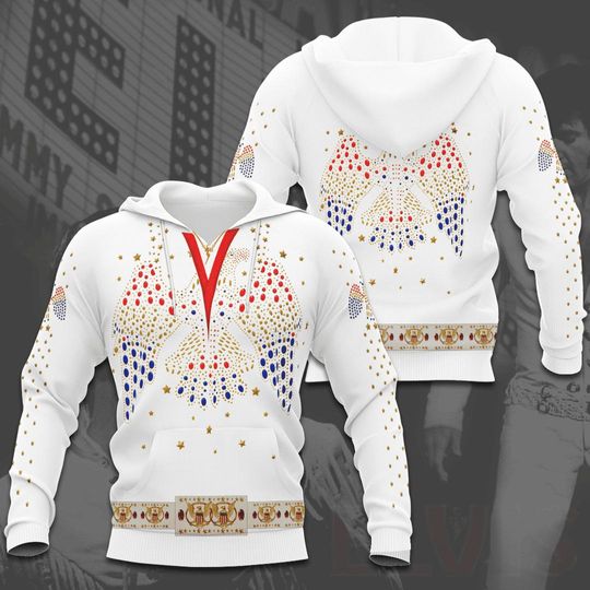 Discover Elvis King 3D HHoodie, Elvis Presley Hoodie, Rock And Roll Music Shirt