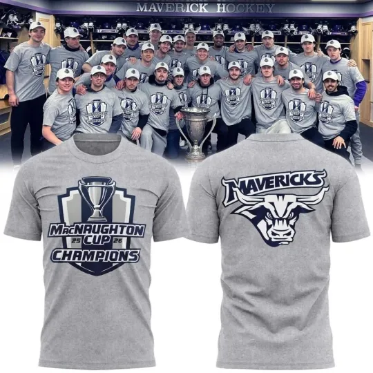 Discover Minnesota State Mavericks Hockey 25–26 MacNaughton Cup Champion Shirt S-3XL