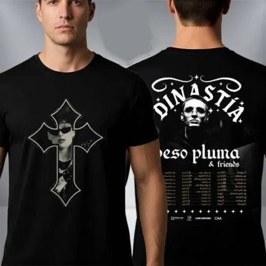 Discover Peso Pluma Dinastia Tour 2026 North America Tour T-Shirt S-3XL