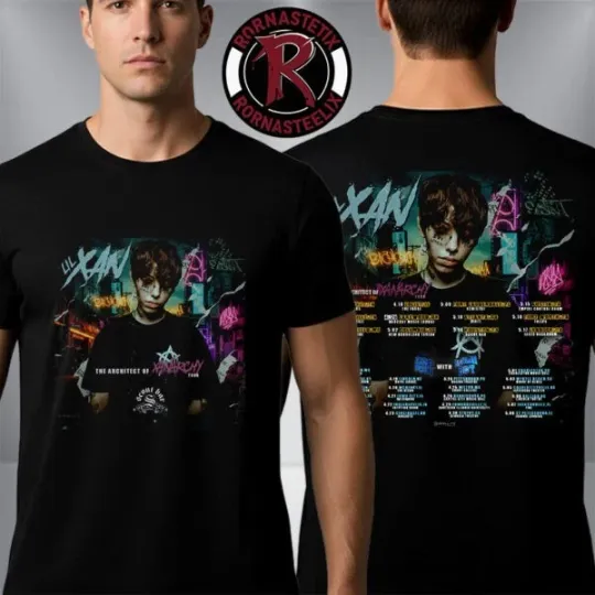 Discover Lil Xan The Architect of XanArchy Tour 2026 T-Shirt S-3XL