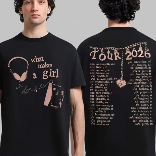 Conan Gray Wishbone World Tour 2026 What Makes A Girl shirt