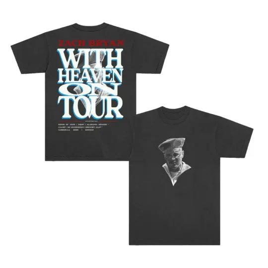 Discover Zach Bryan Heaven on Top 2026 Tour Style T-shirt Contry Music VK09955