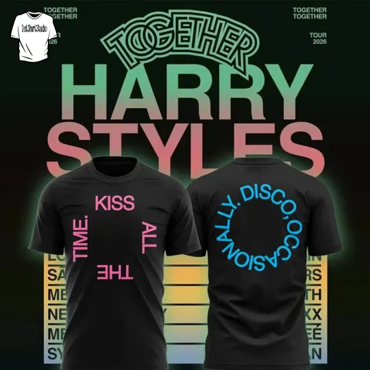 Discover Hary Styles Tour 2026 Limited Edition T Shirt S-5XL