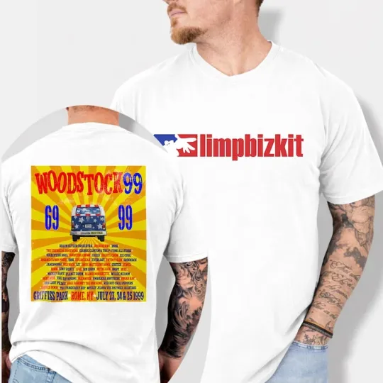 Limp Bizkit Woodstock 99 Tour 2026 T shirt