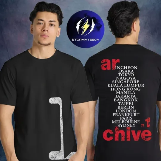 Discover Woodz 2026 World Tour Archive 1 Two Sided Unisex T-Shirt