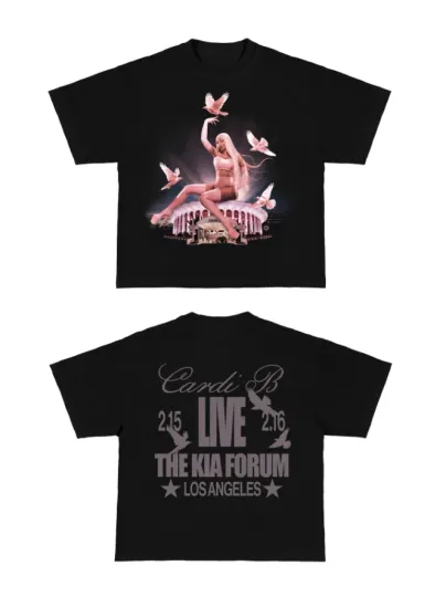 Discover Cardi B Little Miss Drama Tour 2026 Los Angeles Feb 15,16 T-Shirt