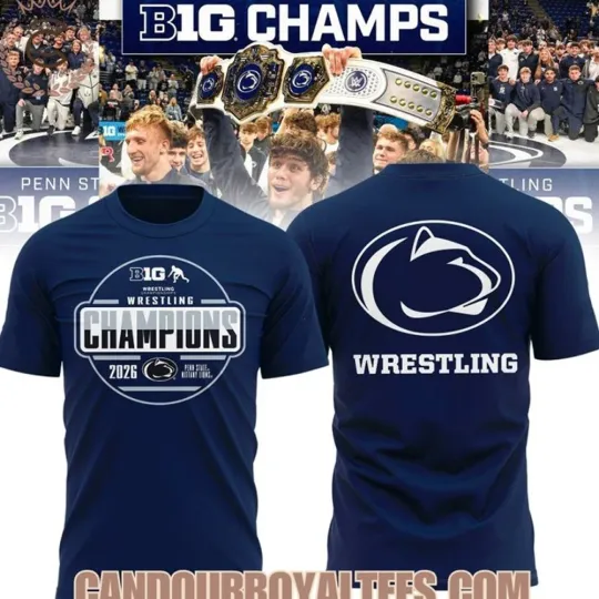 Discover Penn State1 Nittany Lions 2026 Big Ten Men’s Wrestling Tour Champs