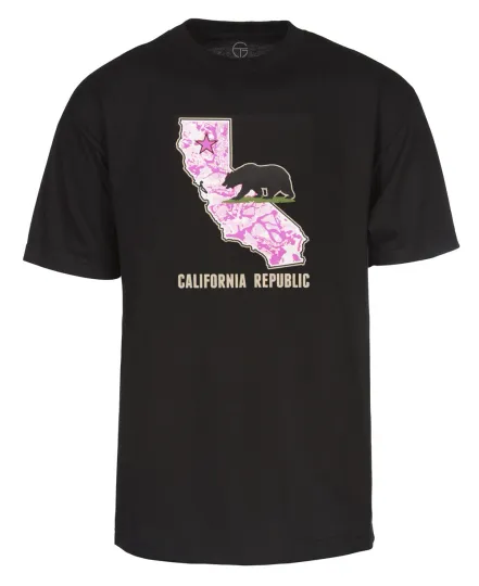 Discover Mens Pink Star Men's California Republic Bear Short-Sleeve T-Shirt