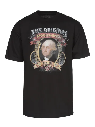 Discover Men's "The Original Moonshiner" Washington T-Shirt - Black