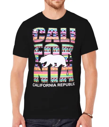 Discover Men's California Republic Tribal Short-Sleeve T-Shirt