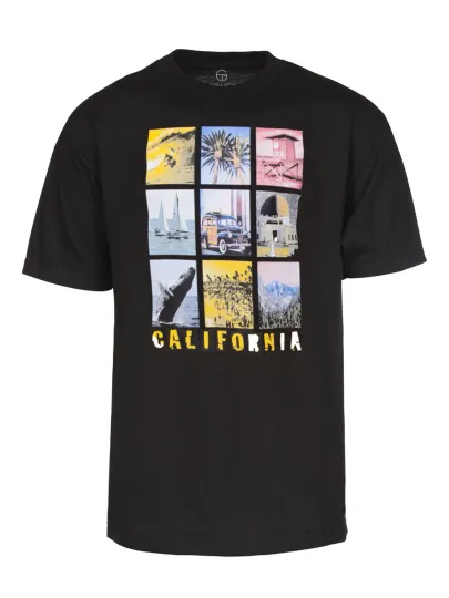 Discover Men's California Scenes Black Short-Sleeve T-Shirt