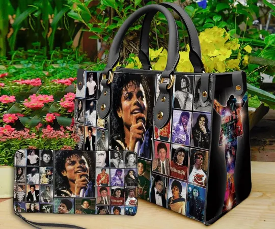 Michael Jackson Leather Handbag for Accessories and Bags