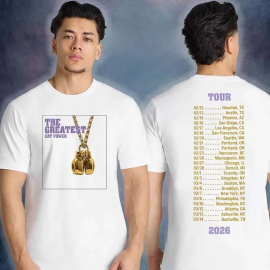 Discover Cat Power The Greatest Tour 2026 Two Sided T-Shirt