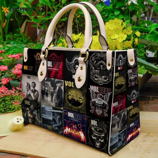Discover Personalized Volbeat Leather Handbag,Women Gift for Fan Shoulder Bag