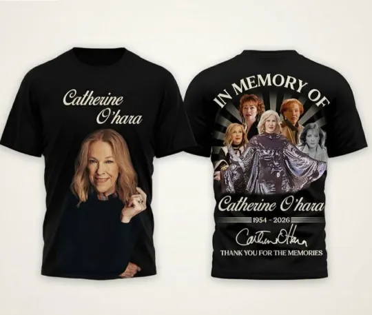 Discover Catherine Ohara Tribute In Memory Of Legend 2026 AOP 3D T-Shirt