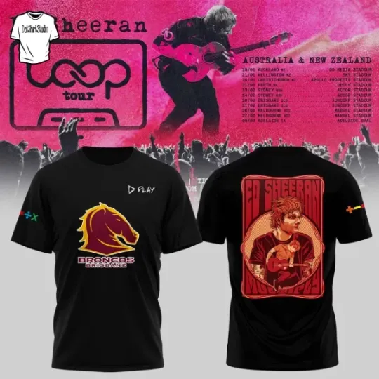 Discover Ed Shee x Brisbane Broncos LOOP TOUR 2026 Edition Shirt