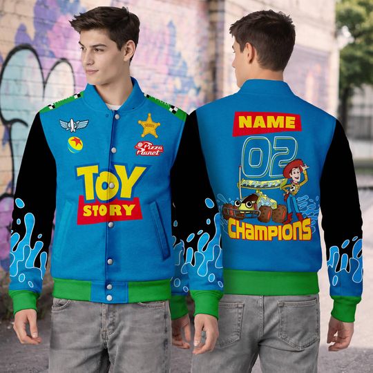 Discover Personalized Toy Story Baseball Jacket, Buzz Lightyear Woody Jessie Bo Peep Group Youth Adult Baseball Team, Toy Story Family