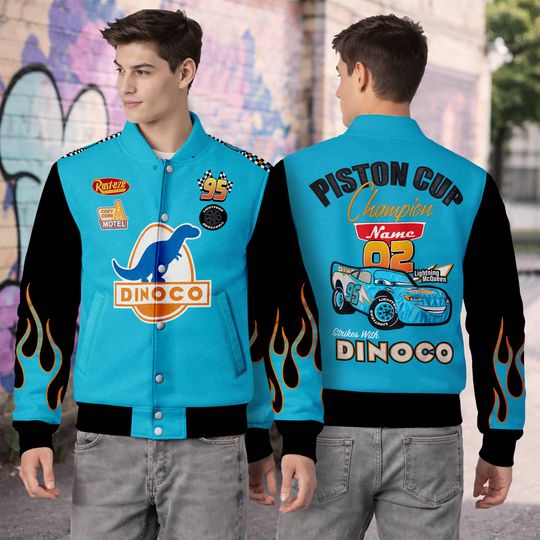 Personalized Sally Carrera Baseball Jacket, Cars Baseball Jacket, Matching DisneyTrip Outfit, Birthday Gift, Pixar Cars Jacket