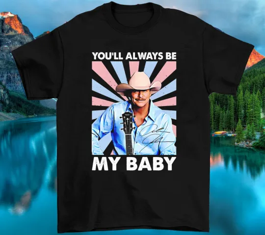 Discover Alan Jackson Signature Gift For Fans Cotton All Size Black Unisex T Shirt