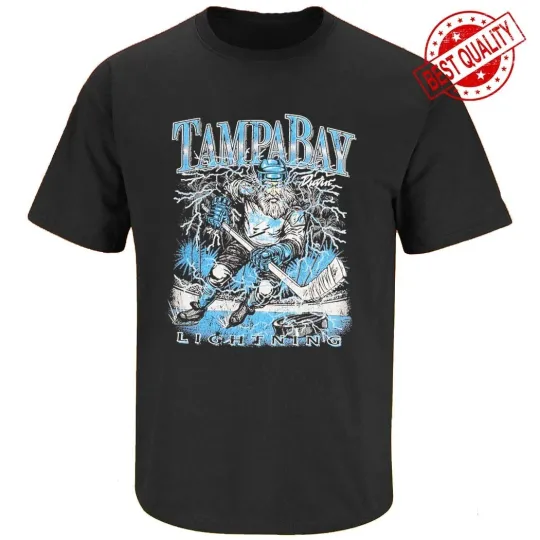 Discover Duvin X Tampa Bay Lightning Zeus Black T-shirt