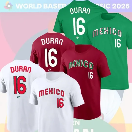 Discover Mexico Baseball 2026 World Baseball Classic Team Player Name & Number T-shirt