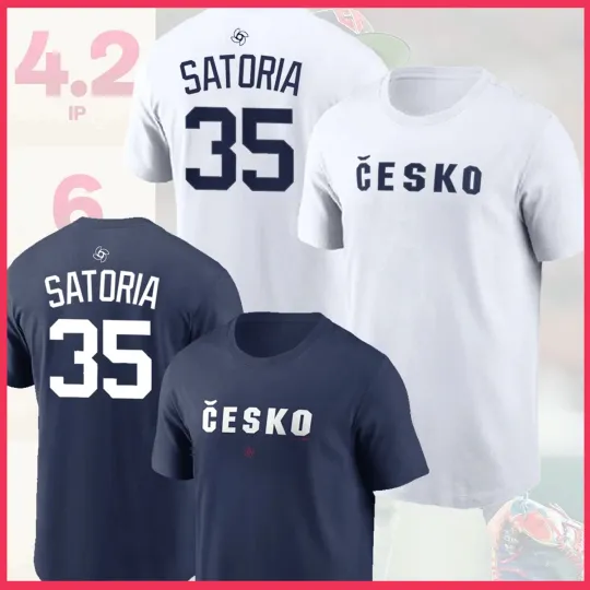 Discover Ondrej #35 Sat0ria Czech Republic Team 2026 World Baseball Classic Fan Look