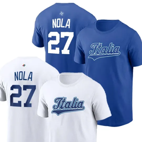 Discover Aaron Nola #27 Italy Baseball 2026 World Baseball Classic Fan Gift