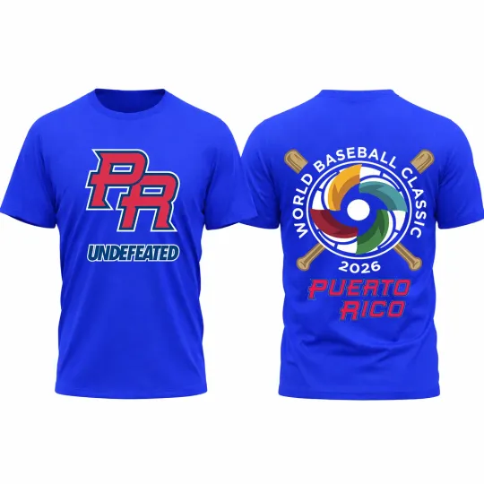 Discover Puerto Rico Blue 2026 World Baseball Classic Puerto Rico Team Tee