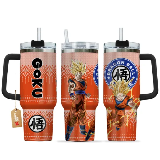 Discover Super Saiyan Warrior Fan Gift 40oz Tumbler With Handle