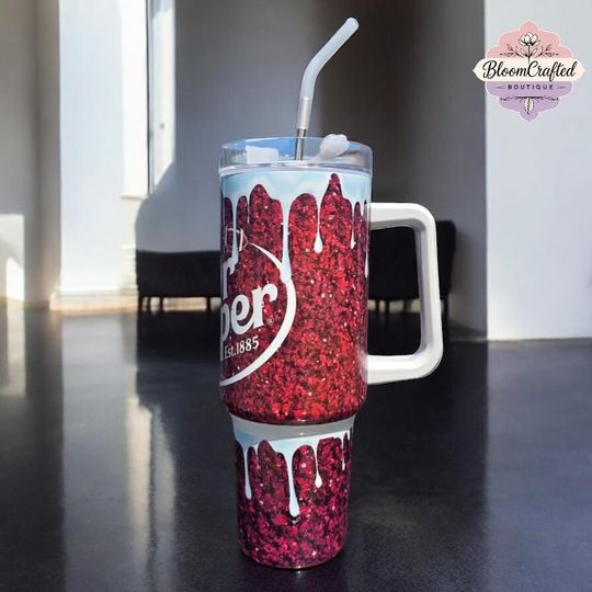 Discover Soda Pop 40oz Tumbler Stainless Steel with Handle Vacuum insulated drinkware