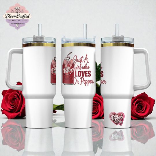 Discover Personalized Dr Soda Pink Bow Tumbler Soda Lover Gift