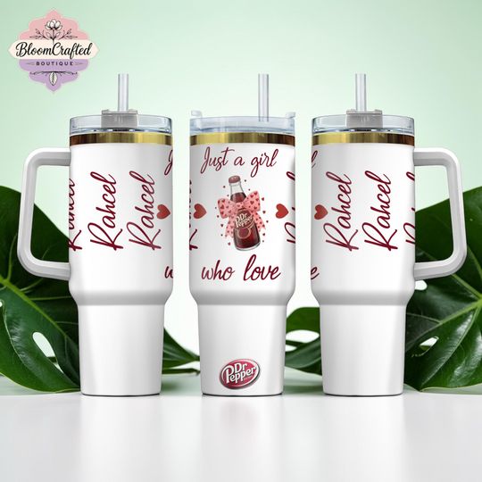 Discover Personalized Dr Soda 40oz Stainless Steel Tumbler With Handle Travel Mug