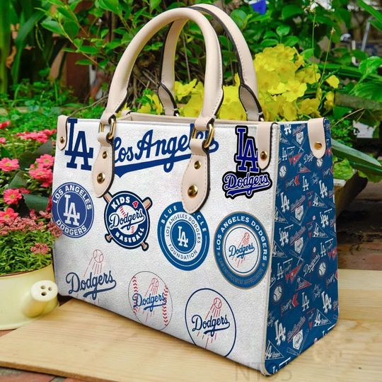 Los angeles dodgers leather bag