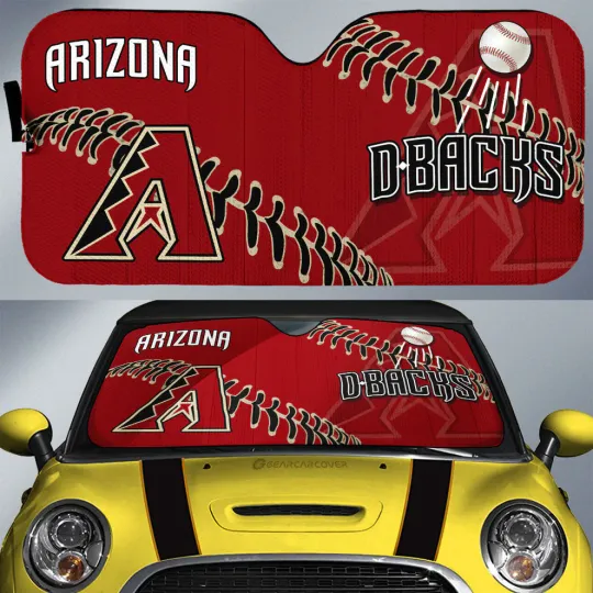 Arizonna Diamondbacks Car Sun Shade, Car Accessories