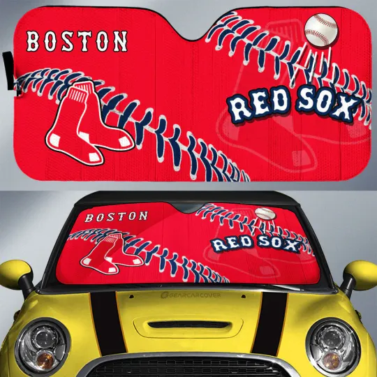 Bostons Red Sox Car Sun Shade, Car Accessories