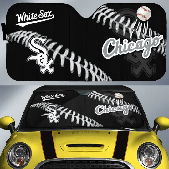 Chicago White Sox Car Sun Shade, Car Accessories